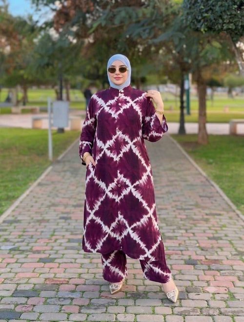 طقم باتيك مزركش